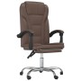 Silla de oficina reclinable cuero sintético marrón de vidaXL, Sillas de oficina - Ref: Foro24-349698, Precio: 89,15 €, Descue...