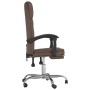 Silla de oficina reclinable cuero sintético marrón de vidaXL, Sillas de oficina - Ref: Foro24-349698, Precio: 89,15 €, Descue...