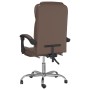 Silla de oficina reclinable cuero sintético marrón de vidaXL, Sillas de oficina - Ref: Foro24-349698, Precio: 89,15 €, Descue...