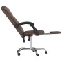 Silla de oficina reclinable cuero sintético marrón de vidaXL, Sillas de oficina - Ref: Foro24-349698, Precio: 89,15 €, Descue...