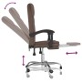 Silla de oficina reclinable cuero sintético marrón de vidaXL, Sillas de oficina - Ref: Foro24-349698, Precio: 89,15 €, Descue...