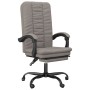 Silla de oficina reclinable de tela gris taupé de vidaXL, Sillas de oficina - Ref: Foro24-349713, Precio: 84,11 €, Descuento: %