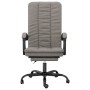 Taupe gray fabric reclining office chair by vidaXL, Office chairs - Ref: Foro24-349713, Price: 84,11 €, Discount: %