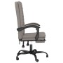 Silla de oficina reclinable de tela gris taupé de vidaXL, Sillas de oficina - Ref: Foro24-349713, Precio: 84,11 €, Descuento: %