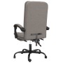 Taupe gray fabric reclining office chair by vidaXL, Office chairs - Ref: Foro24-349713, Price: 84,11 €, Discount: %