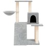 Rascador para gatos con postes de sisal gris claro 82 cm de vidaXL, Mobiliario para gatos - Ref: Foro24-171661, Precio: 45,93...