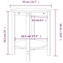 Couchtisch aus massivem weißem Kiefernholz Ø55x60 cm von vidaXL, Couchtisch - Ref: Foro24-822353, Preis: 65,22 €, Rabatt: %