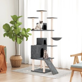 Cat scratcher with dark gray sisal posts 175 cm by vidaXL, Cat furniture - Ref: Foro24-171686, Price: 85,99 €, Discount: %