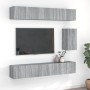 TV furniture set 7 pieces Sonoma gray plywood by vidaXL, TV Furniture - Ref: Foro24-3120312, Price: 239,33 €, Discount: %