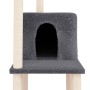 Cat scratching post with dark gray sisal posts 144.5 cm by vidaXL, Cat furniture - Ref: Foro24-171632, Price: 58,42 €, Discou...