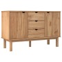 Aparador OTTA madera maciza pino 113,5x43x73 cm de vidaXL, Aparadores - Ref: Foro24-348591, Precio: 174,28 €, Descuento: %