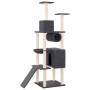 Cat scratching post with dark gray sisal posts 168 cm by vidaXL, Cat furniture - Ref: Foro24-171701, Price: 90,42 €, Discount: %