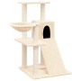 Rascador para gatos con postes de sisal color crema 82 cm de vidaXL, Mobiliario para gatos - Ref: Foro24-171666, Precio: 63,9...