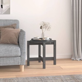 Solid gray pine wood coffee table Ø52.5x45 cm by vidaXL, Coffee table - Ref: Foro24-822309, Price: 29,87 €, Discount: %