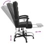 Silla de oficina reclinable terciopelo negro de vidaXL, Sillas de oficina - Ref: Foro24-349652, Precio: 119,99 €, Descuento: %