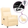 Cream synthetic leather electric massage chair by vidaXL, Electric massage chairs - Ref: Foro24-3098488, Price: 235,97 €, Dis...