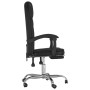 Silla de oficina reclinable cuero sintético negro de vidaXL, Sillas de oficina - Ref: Foro24-349697, Precio: 98,17 €, Descuen...