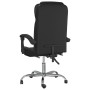 Silla de oficina reclinable cuero sintético negro de vidaXL, Sillas de oficina - Ref: Foro24-349697, Precio: 98,17 €, Descuen...