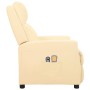 Sillón de masaje eléctrico cuero sintético crema de vidaXL, Sillones de masaje eléctricos - Ref: Foro24-3098488, Precio: 235,...