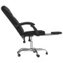 Silla de oficina reclinable cuero sintético negro de vidaXL, Sillas de oficina - Ref: Foro24-349697, Precio: 98,17 €, Descuen...