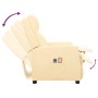 Cream synthetic leather electric massage chair by vidaXL, Electric massage chairs - Ref: Foro24-3098488, Price: 235,97 €, Dis...