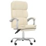 Silla de oficina reclinable cuero sintético crema de vidaXL, Sillas de oficina - Ref: Foro24-349632, Precio: 90,21 €, Descuen...