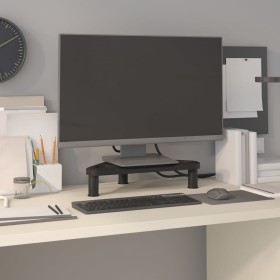 Corner monitor stand black 49x28x10.5 cm by vidaXL, TV Furniture - Ref: Foro24-51723, Price: 17,99 €, Discount: %