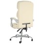 Silla de oficina reclinable cuero sintético crema de vidaXL, Sillas de oficina - Ref: Foro24-349632, Precio: 90,21 €, Descuen...