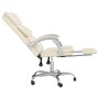 Silla de oficina reclinable cuero sintético crema de vidaXL, Sillas de oficina - Ref: Foro24-349632, Precio: 90,21 €, Descuen...