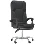 Silla de oficina reclinable masaje cuero sintético negro de vidaXL, Sillas de oficina - Ref: Foro24-349677, Precio: 130,72 €,...