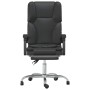 Silla de oficina reclinable masaje cuero sintético negro de vidaXL, Sillas de oficina - Ref: Foro24-349677, Precio: 130,72 €,...