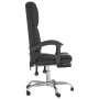 Silla de oficina reclinable masaje cuero sintético negro de vidaXL, Sillas de oficina - Ref: Foro24-349677, Precio: 130,72 €,...