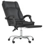 Silla de oficina reclinable masaje cuero sintético negro de vidaXL, Sillas de oficina - Ref: Foro24-349677, Precio: 130,72 €,...