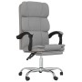 Silla de oficina reclinable de tela gris claro de vidaXL, Sillas de oficina - Ref: Foro24-349627, Precio: 140,97 €, Descuento: %