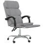 Silla de oficina reclinable de tela gris claro de vidaXL, Sillas de oficina - Ref: Foro24-349627, Precio: 140,97 €, Descuento: %