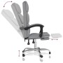 Silla de oficina reclinable de tela gris claro de vidaXL, Sillas de oficina - Ref: Foro24-349627, Precio: 140,97 €, Descuento: %