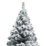 Künstlicher Weihnachtsbaum mit LEDs und grünem Schnee 210 cm von vidaXL, Weihnachtsbäume - Ref: Foro24-3077768, Preis: 130,49...