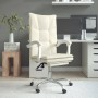 Silla de oficina reclinable cuero sintético crema de vidaXL, Sillas de oficina - Ref: Foro24-349756, Precio: 110,34 €, Descue...