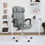 Silla de oficina reclinable con masaje de tela gris claro de vidaXL, Sillas de oficina - Ref: Foro24-349741, Precio: 114,09 €...