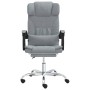 Silla de oficina reclinable con masaje de tela gris claro de vidaXL, Sillas de oficina - Ref: Foro24-349741, Precio: 114,09 €...