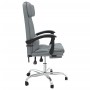 Silla de oficina reclinable con masaje de tela gris claro de vidaXL, Sillas de oficina - Ref: Foro24-349741, Precio: 114,09 €...