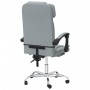 Silla de oficina reclinable con masaje de tela gris claro de vidaXL, Sillas de oficina - Ref: Foro24-349741, Precio: 114,09 €...