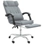 Silla de oficina reclinable con masaje de tela gris claro de vidaXL, Sillas de oficina - Ref: Foro24-349741, Precio: 114,09 €...