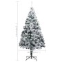 Künstlicher Weihnachtsbaum mit LEDs und grünem Schnee 210 cm von vidaXL, Weihnachtsbäume - Ref: Foro24-3077768, Preis: 130,49...