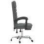 Silla de oficina reclinable con masaje de tela gris oscuro de vidaXL, Sillas de oficina - Ref: Foro24-349726, Precio: 91,28 €...