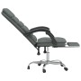 Silla de oficina reclinable con masaje de tela gris oscuro de vidaXL, Sillas de oficina - Ref: Foro24-349726, Precio: 91,28 €...