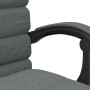 Silla de oficina reclinable con masaje de tela gris oscuro de vidaXL, Sillas de oficina - Ref: Foro24-349726, Precio: 91,28 €...