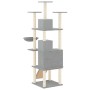 Cat scratching post with light gray sisal posts 175 cm by vidaXL, Cat furniture - Ref: Foro24-171685, Price: 78,99 €, Discoun...