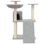 Rascador para gatos con postes de sisal gris claro 83 cm de vidaXL, Mobiliario para gatos - Ref: Foro24-171652, Precio: 46,09...