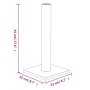 Cream cat scratching post 22x22 x45 cm by vidaXL, Cat furniture - Ref: Foro24-171675, Price: 16,92 €, Discount: %